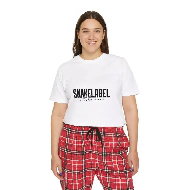 Women's Short Sleeve Pajama Set with 100% Cotton Fabric & Side Pockets