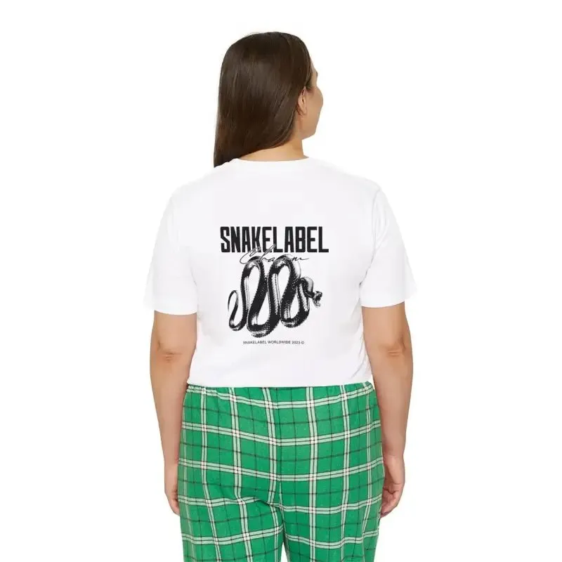 Women's Short Sleeve Pajama Set with 100% Cotton Fabric & Side Pockets