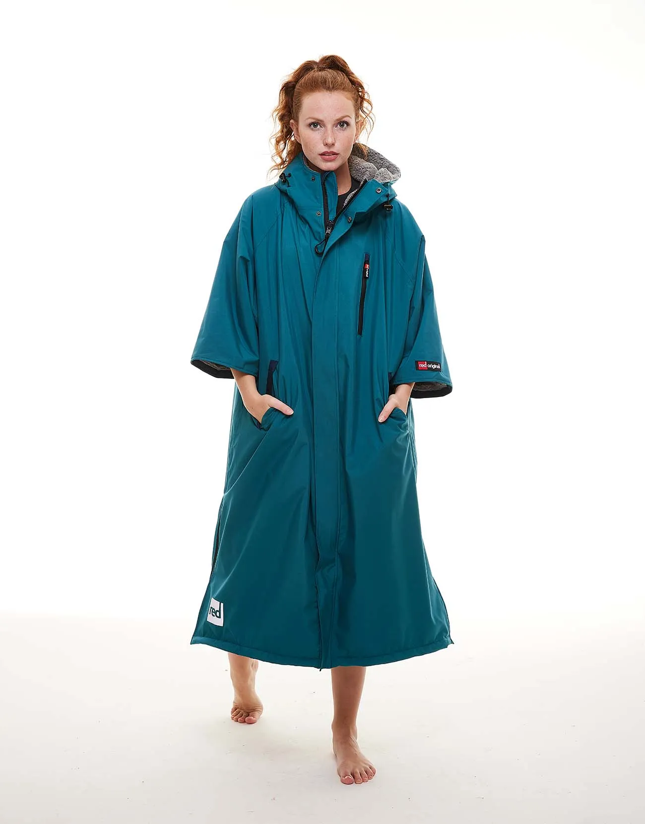 Women's Short Sleeve Pro Change Robe EVO - Teal