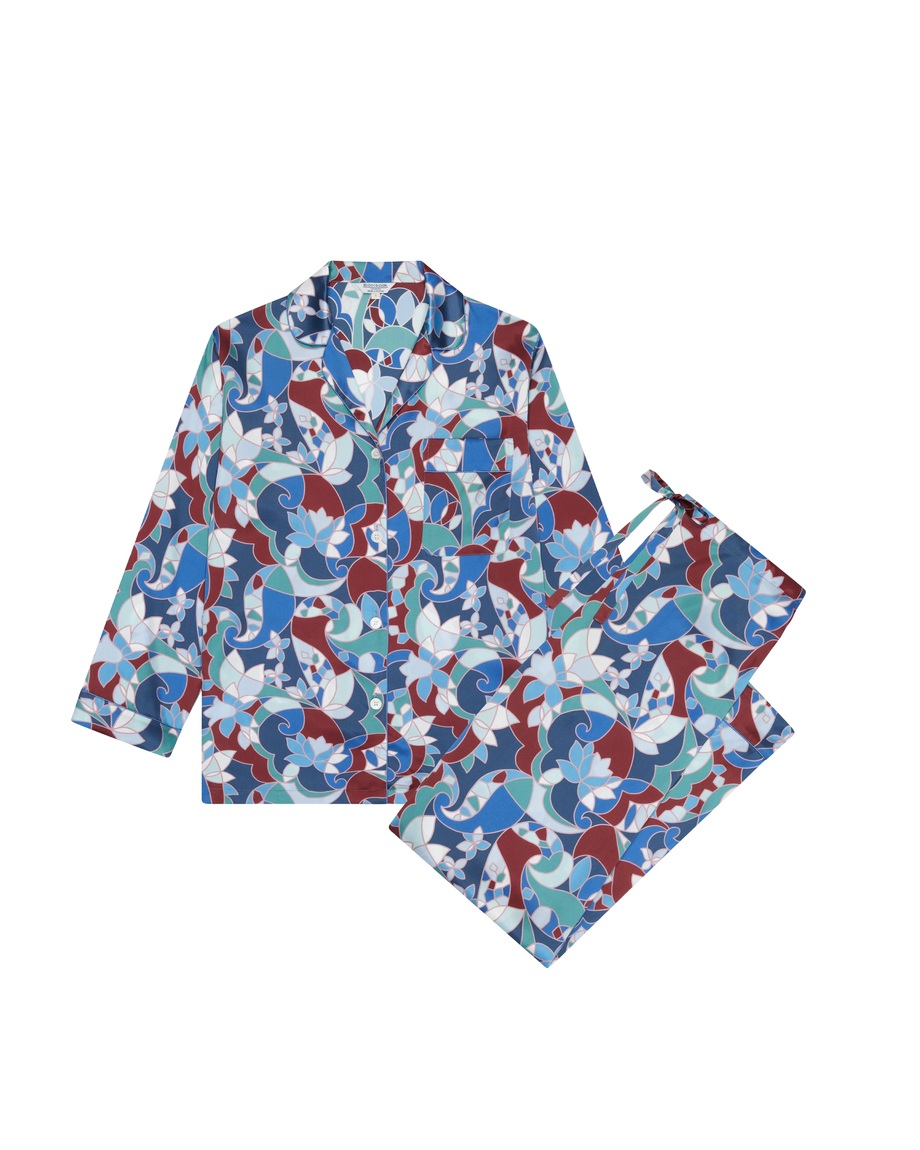 Women's Silk Pajamas - Chow's Paisley
