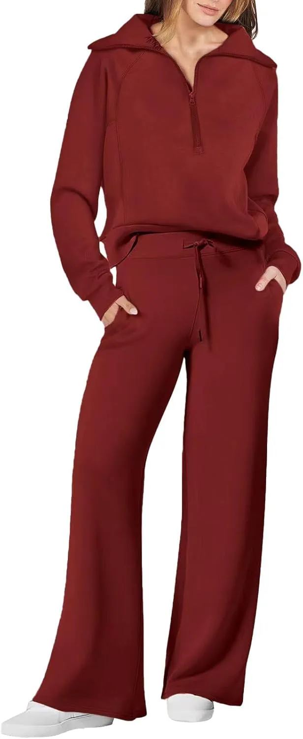Womens Silk Satin Pajamas Set Women's Long Sleeved Zipper Stand Up Collar Sports Pants Set Sleepwear Pj Sets with