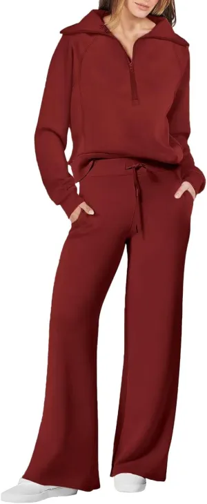 Womens Silk Satin Pajamas Set Women's Long Sleeved Zipper Stand Up Collar Sports Pants Set Sleepwear Pj Sets with