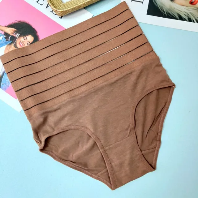 Womens Slimming Panties High Waist Tummy Control Briefs Female Trainer Shaping Underpants Butt Lifter Shapewear Underwear S-XXXL