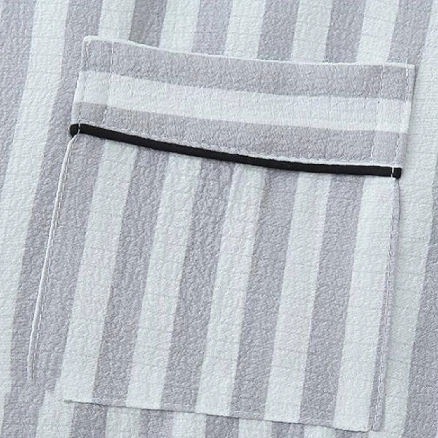 Women's Striped Pajama Sets Button Down Long Sleeve Sleepwear Tops & Comfy Pjs Bottom & Eye Mask 3 Piece Set