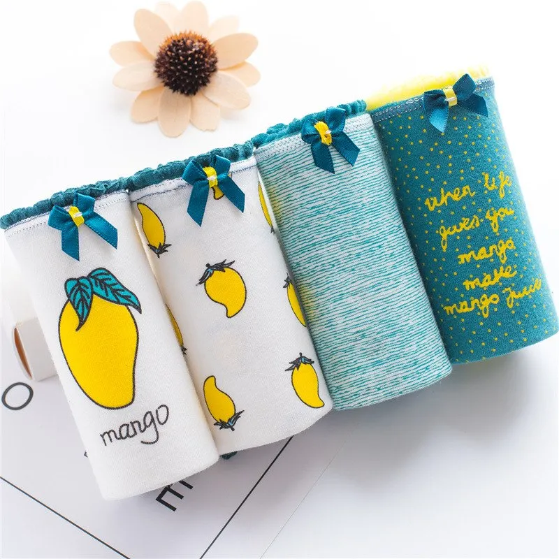 Women's Summer Cotton Panties With Print
