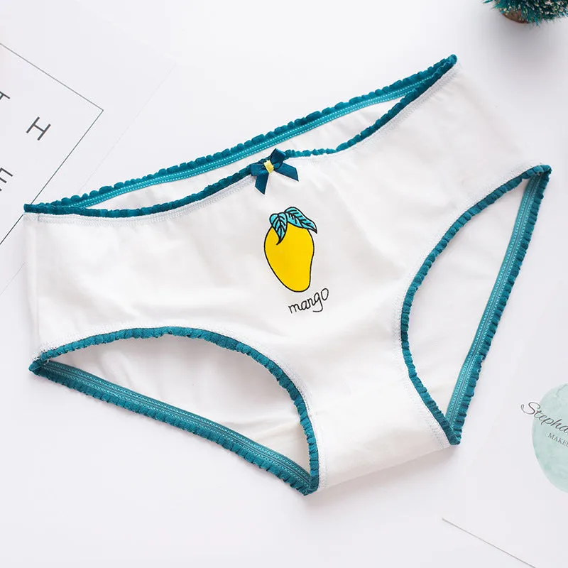 Women's Summer Cotton Panties With Print