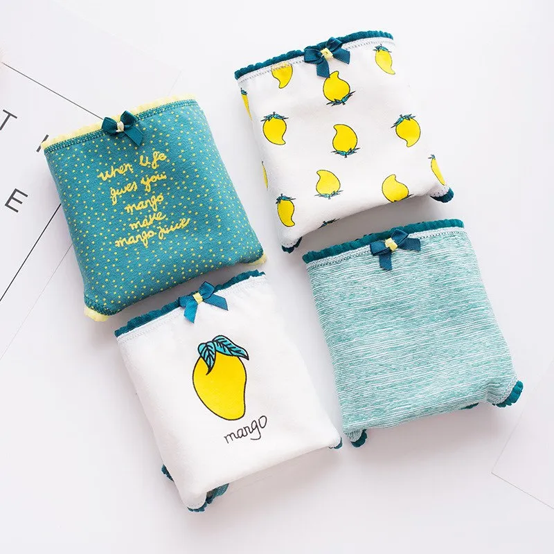 Women's Summer Cotton Panties With Print