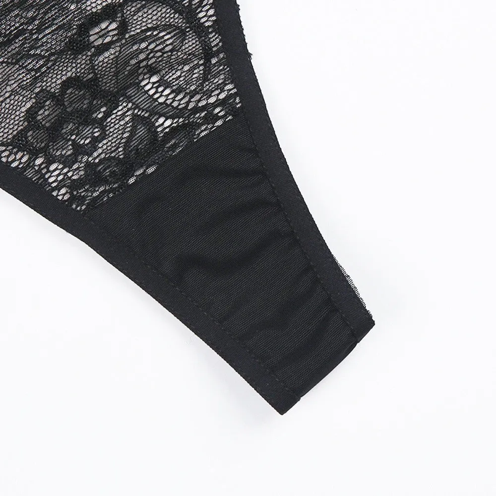 Women's Underwear | Black Lace Thin Thong