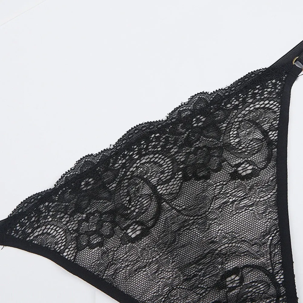Women's Underwear | Black Lace Thin Thong