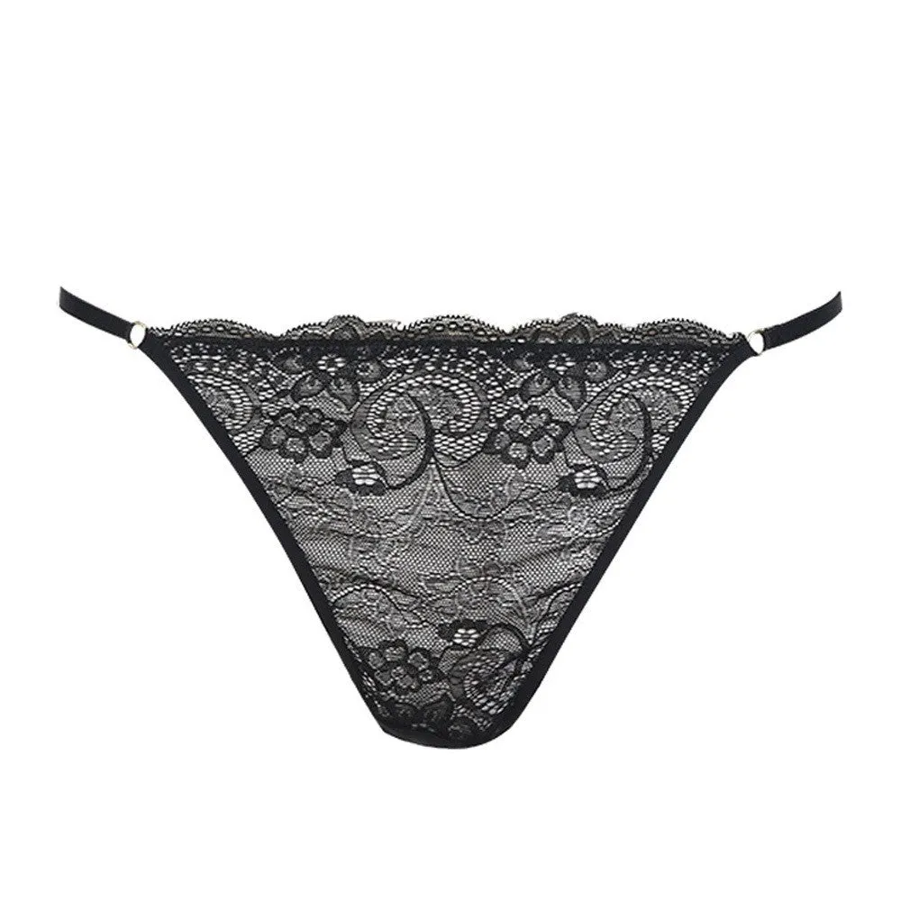 Women's Underwear | Black Lace Thin Thong