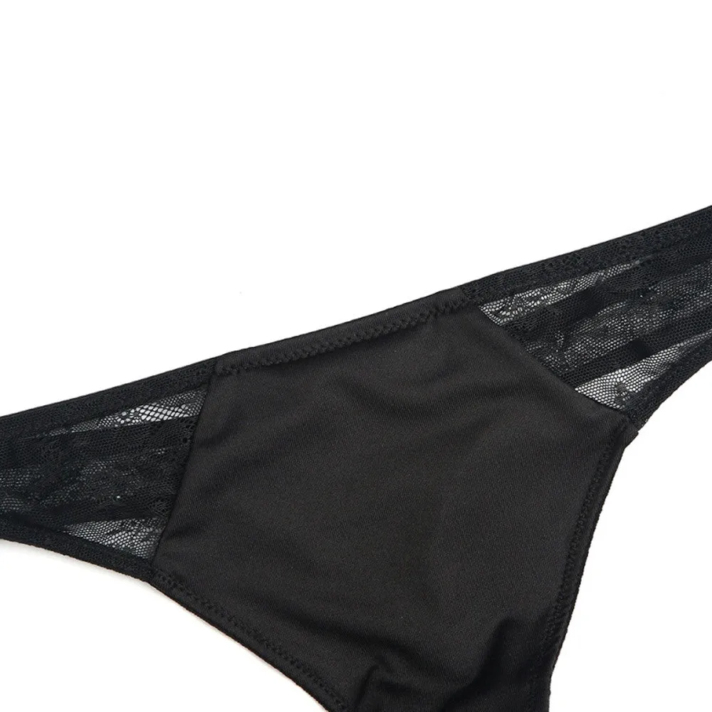 Women's Underwear | Black Mesh Thong Panties