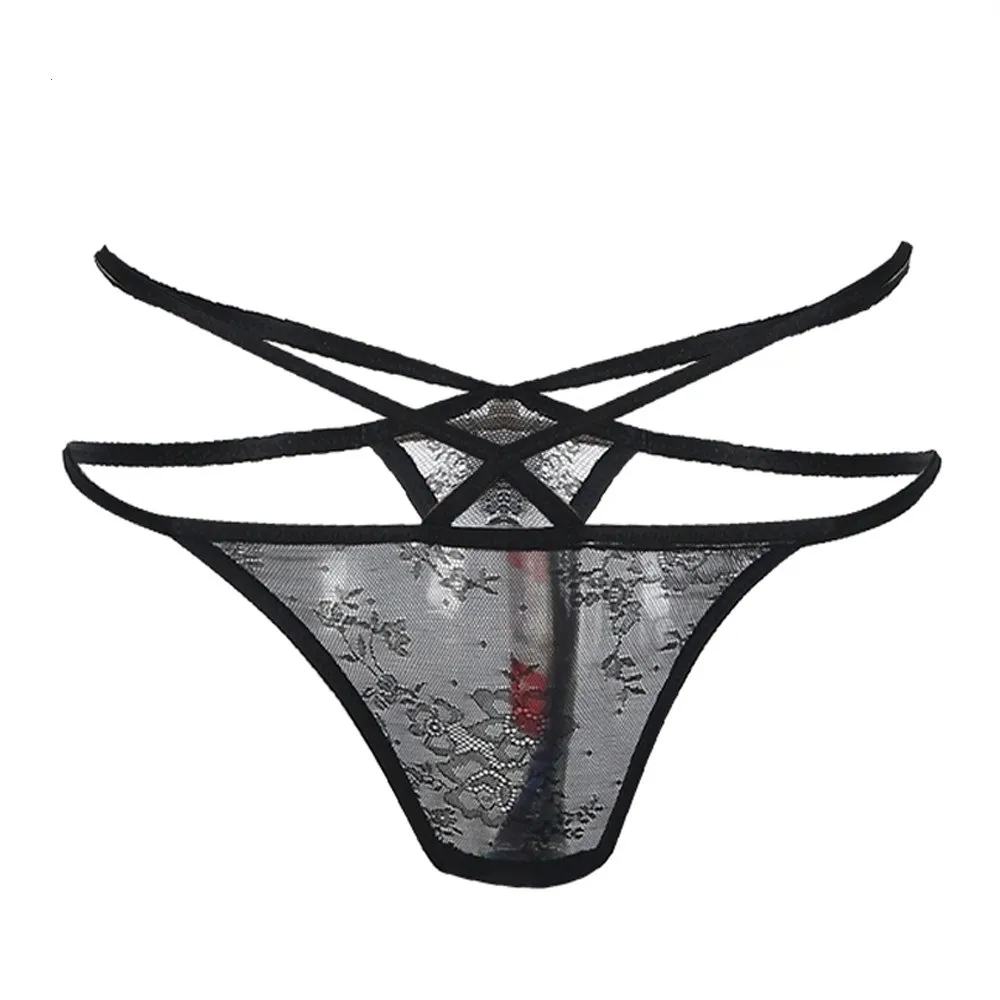 Women's Underwear | Black Mesh Thongs