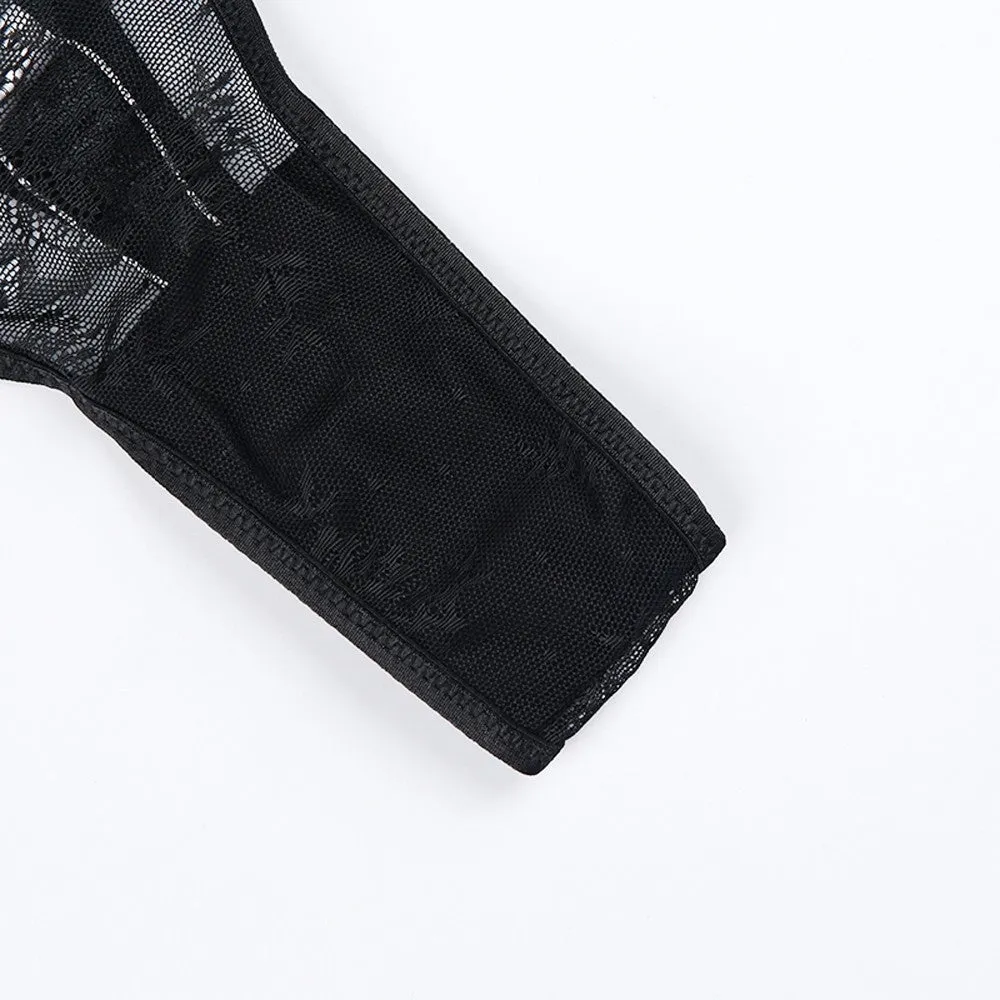 Women's Underwear | Black Mesh Thongs