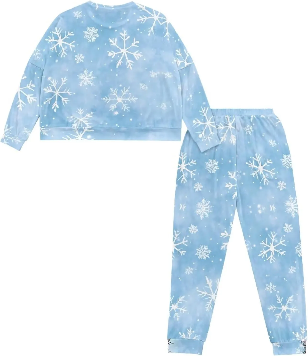 Womens Xmas Pajamas Daily Wear 2 Piece Lounge Set Women Fuzzy