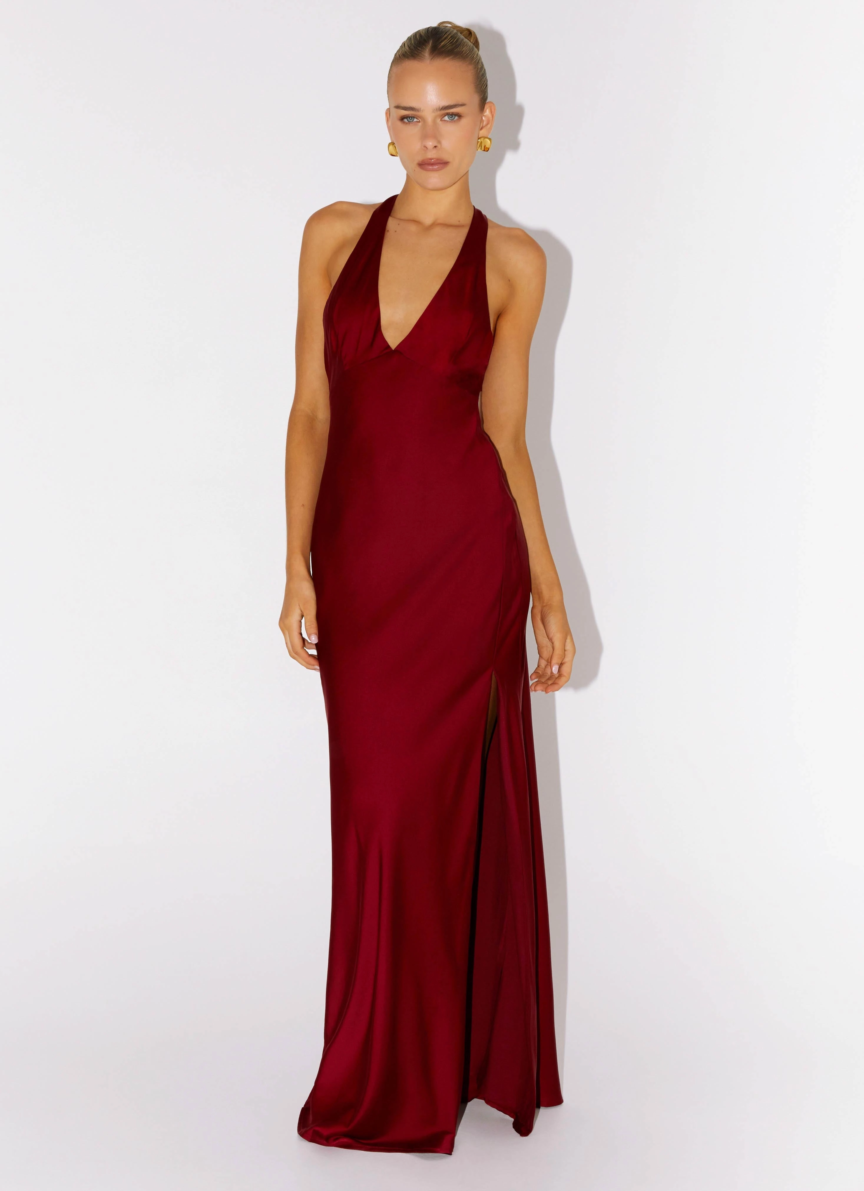Timeless-Classic Angie Maxi Dress - Burgundy