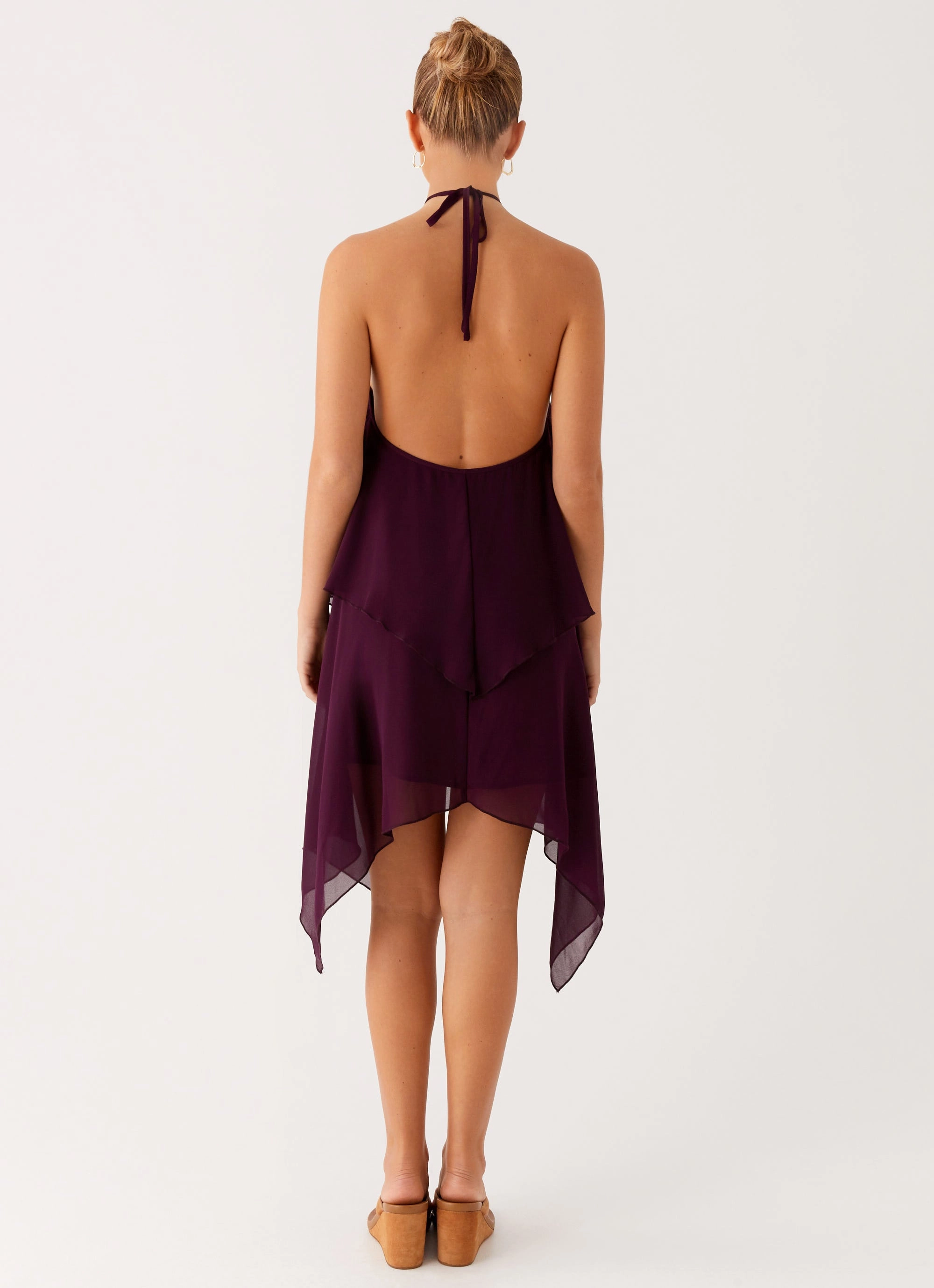 Dalenti Midi Dress - Plum Contrast-Lining