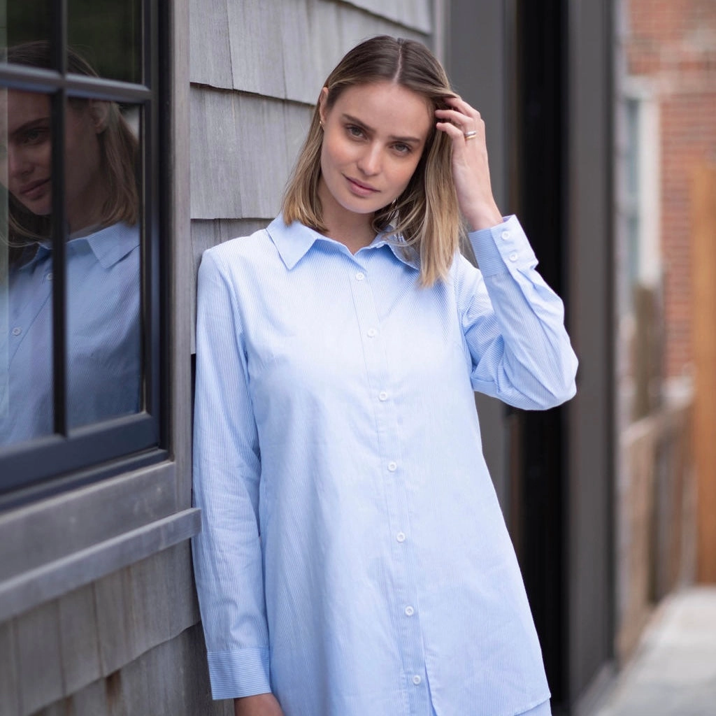 Airy Movement Street Ready Ruffle shirt dress [Final Sale]