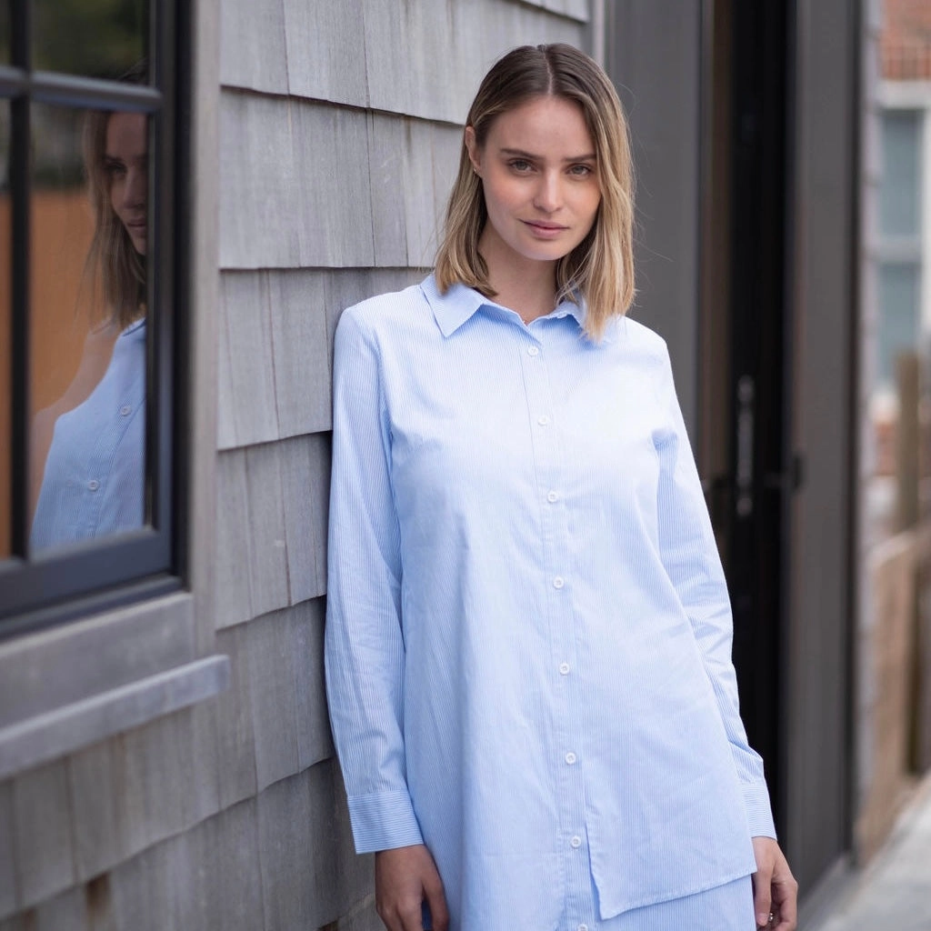 Layering-Piece Flowy summer gown Ruffle shirt dress [Final Sale]