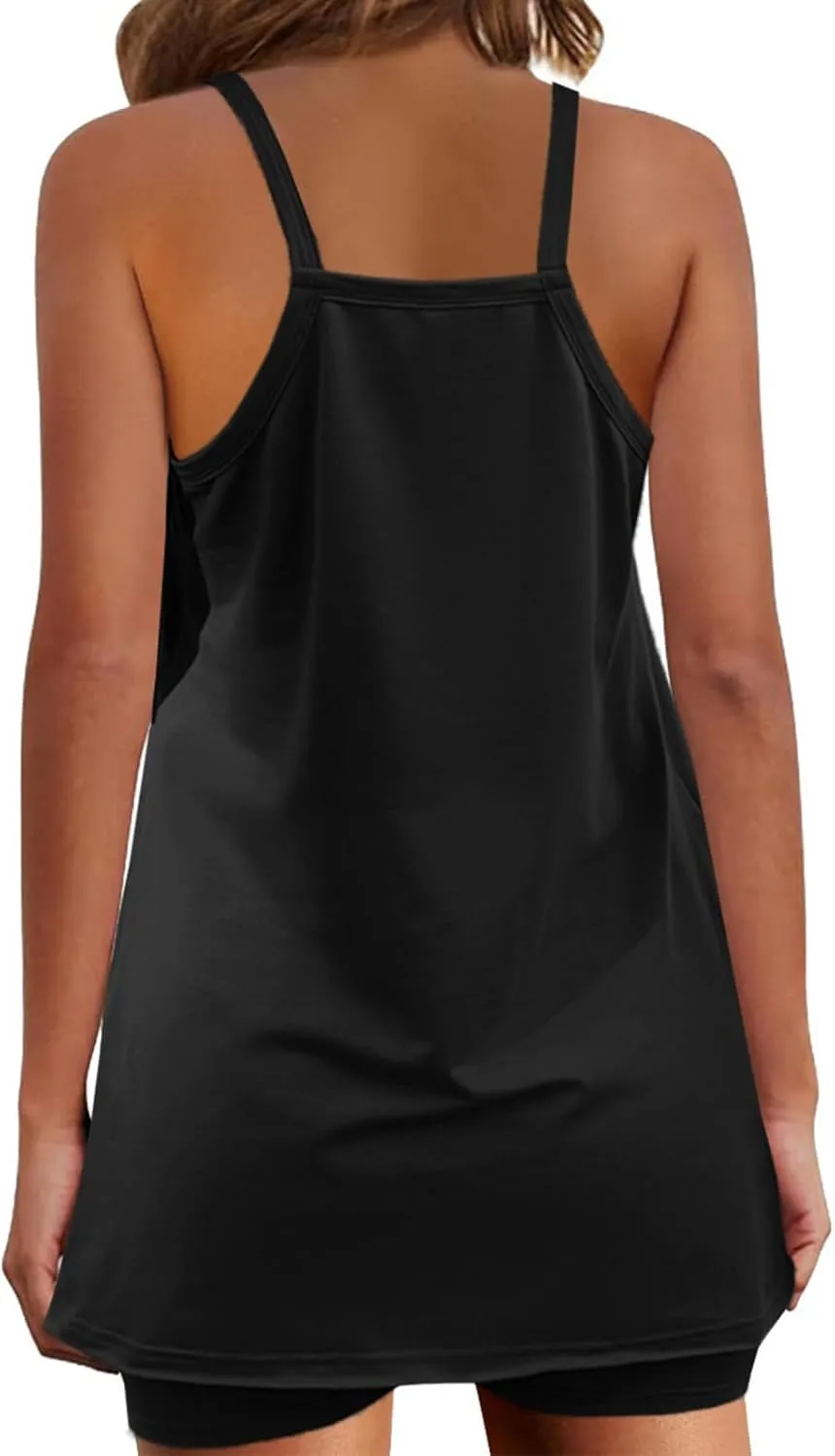 Workout Sets for Women 2 Piece Sleeveless Tank Top Matching Athletic Shorts Sets Loungewear with Pockets
