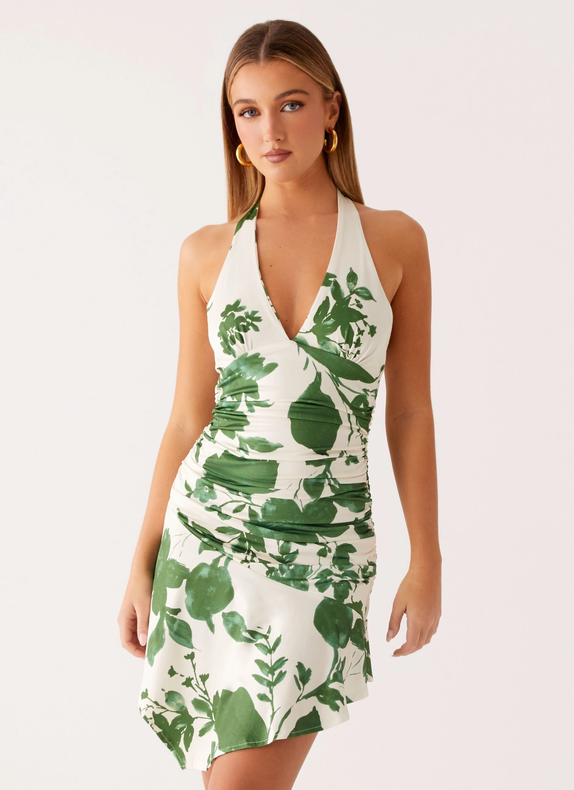 Sophisticated Appeal Colt Mini Dress - Verdant Bloom