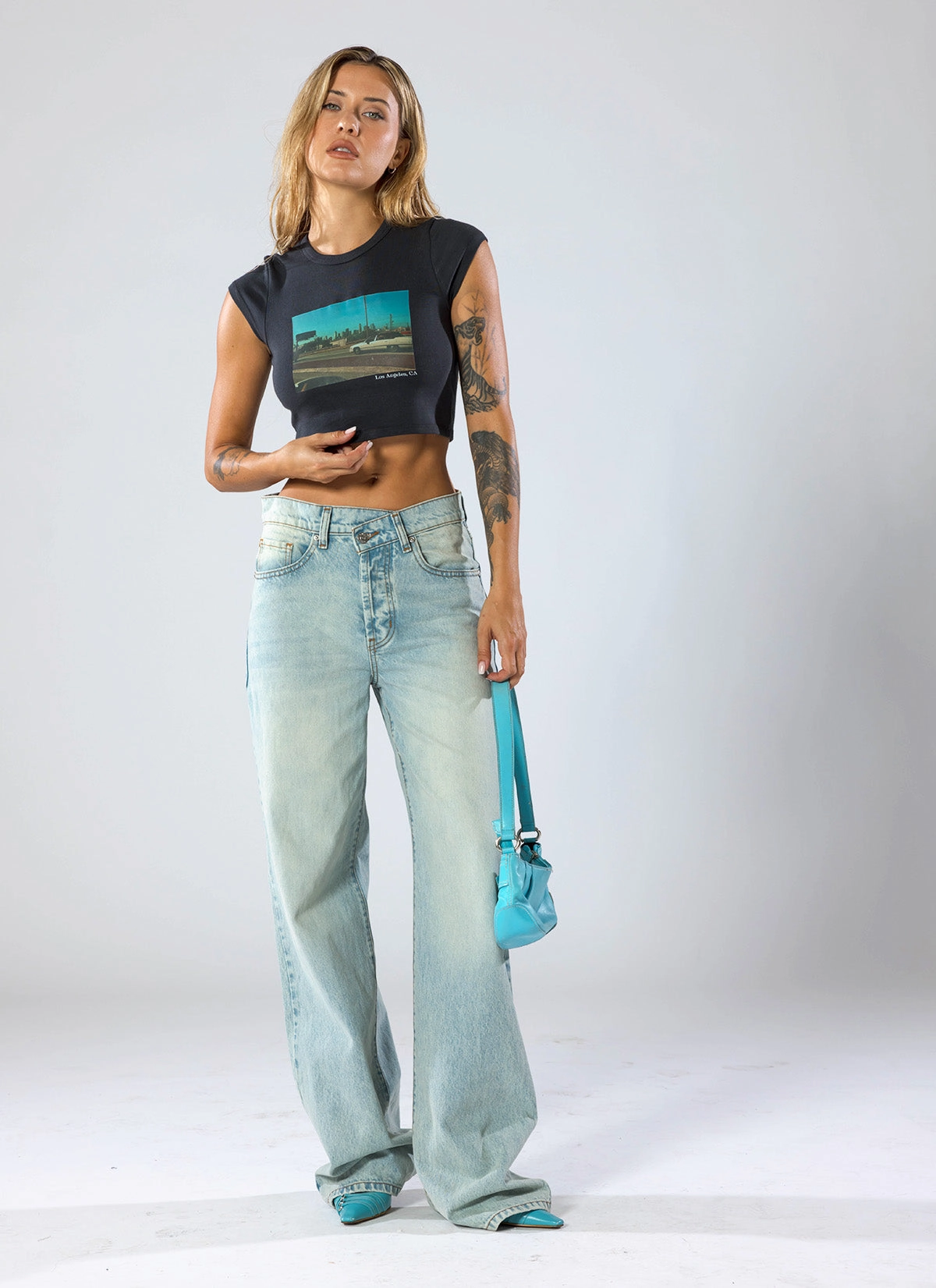 Soft Performance Oversized Jean / Seattle Blue