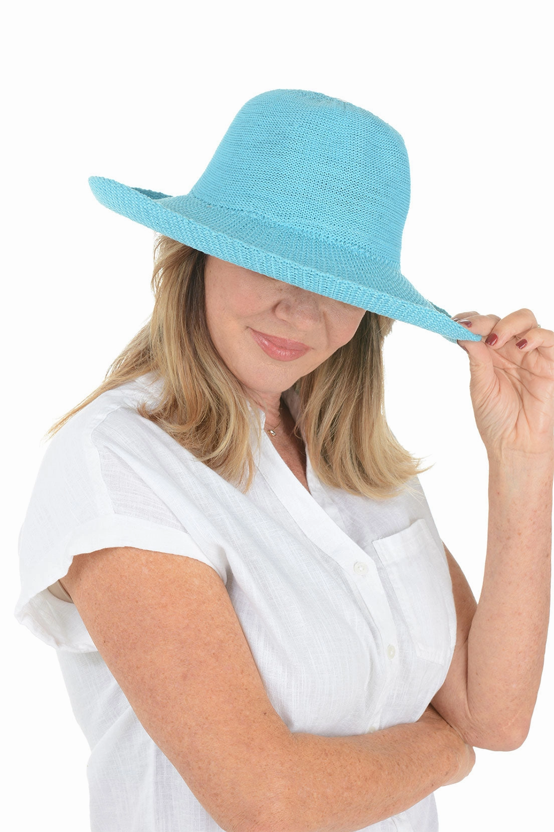 Woven Adjustable Travel Hat RawEdgedDesign ReinforcedStitching