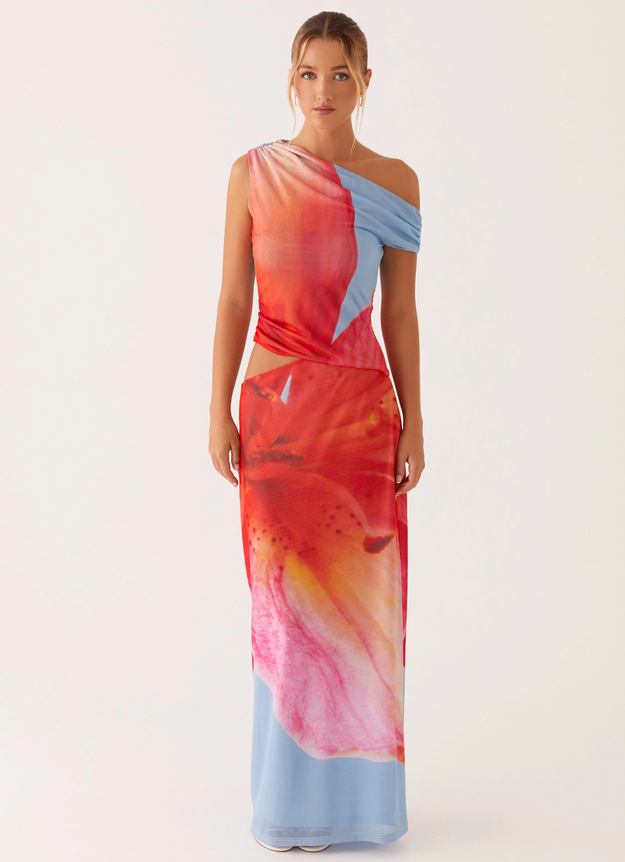 Santa Monica Maxi Dress - Blue Floral Bold Style Feminine Style