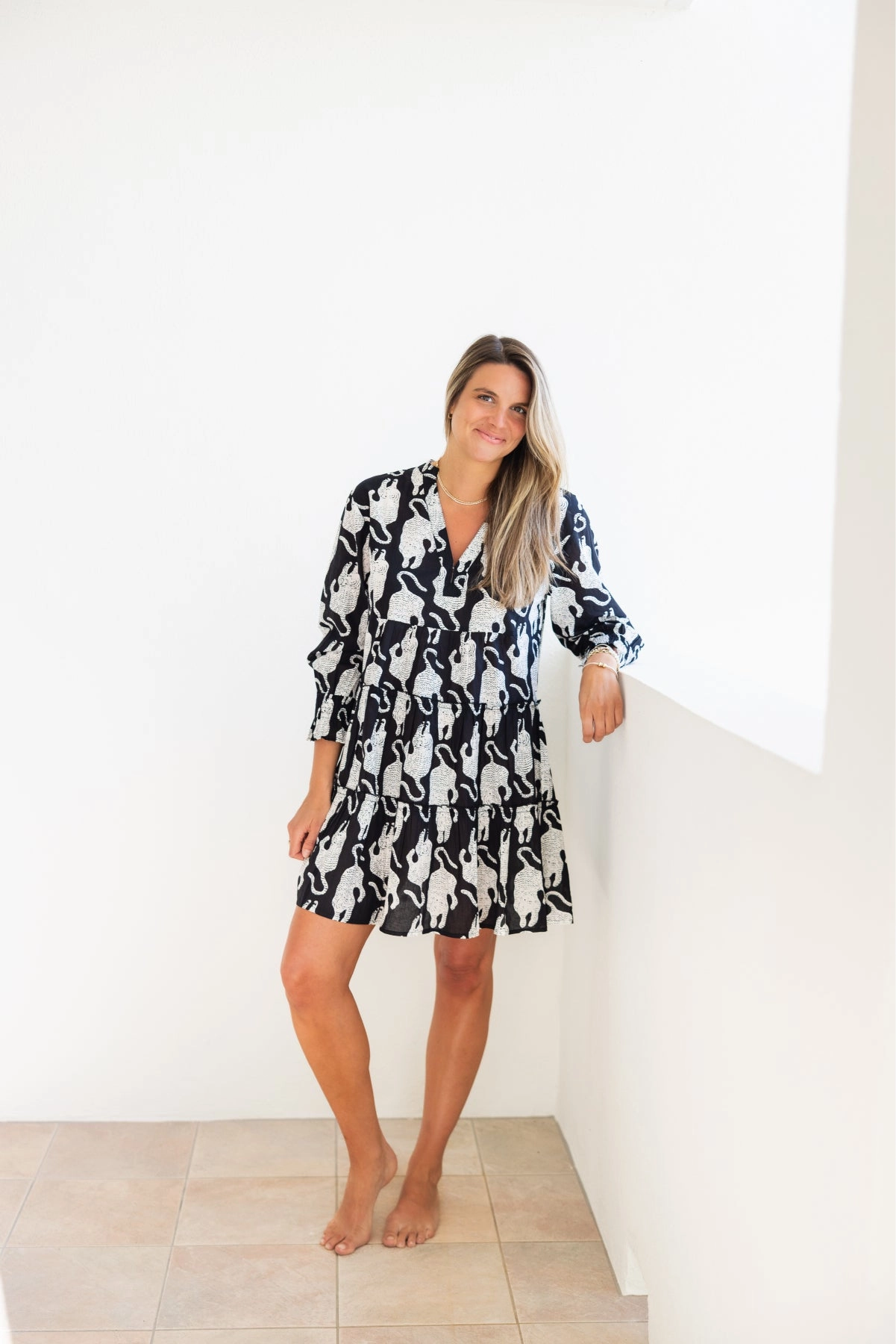 Dover Dress Black Tiger All Daywear