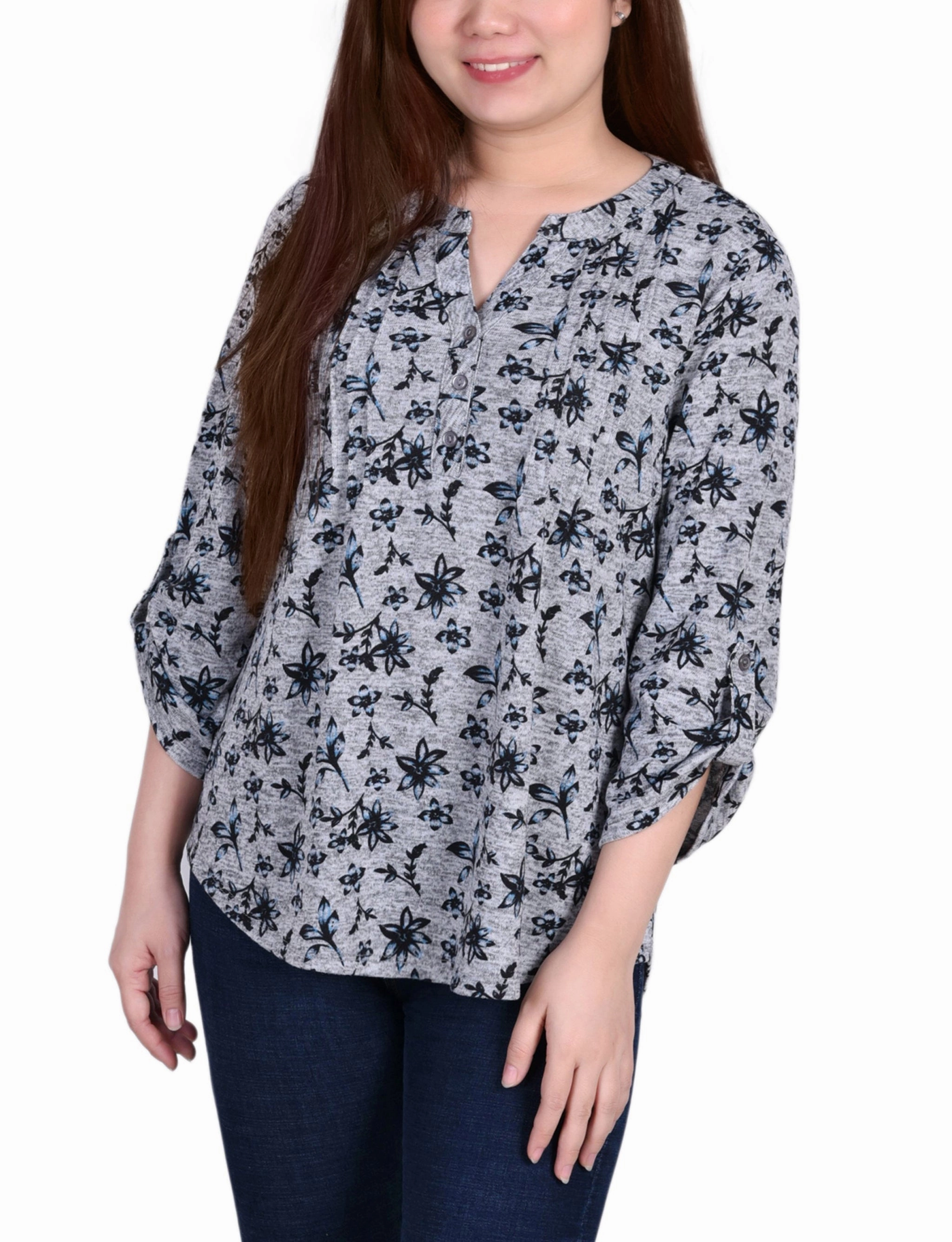FadeResistant Finish 3/4 Roll Sleeve Top