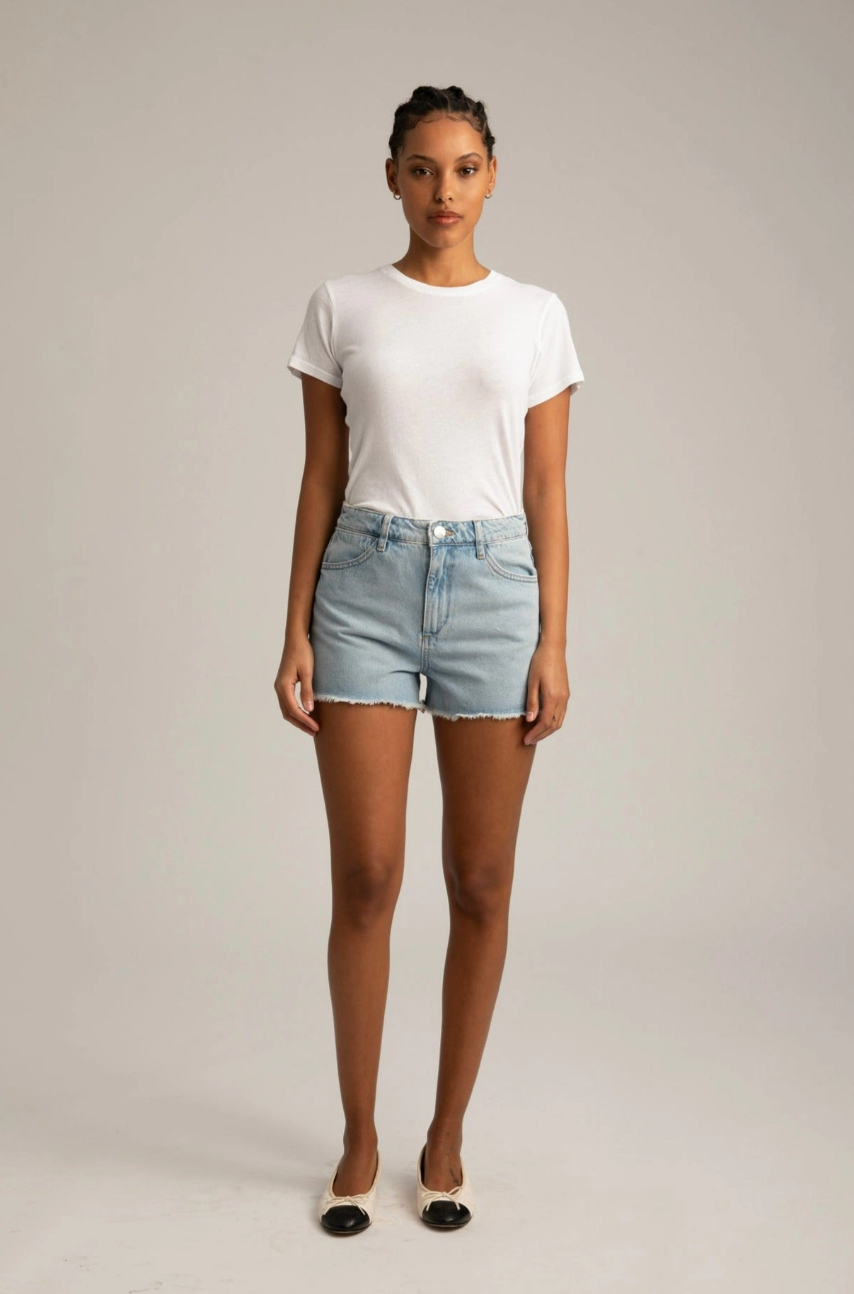 Bianca Denim Cut Off Short Light Fabric