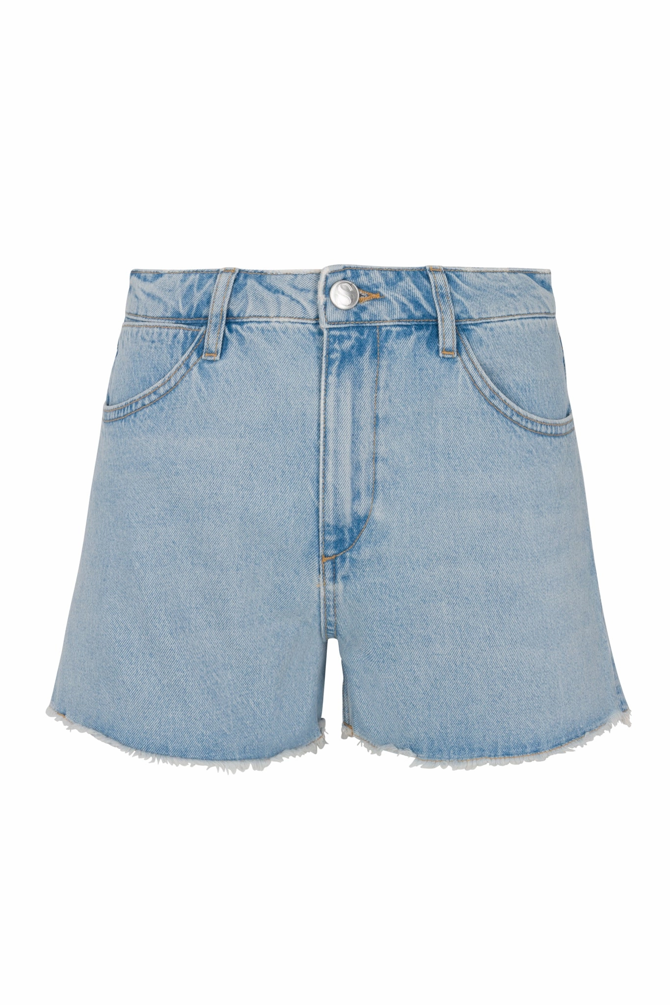 Bianca Denim Cut Off Short FullCut Shoulder Comfortable Look