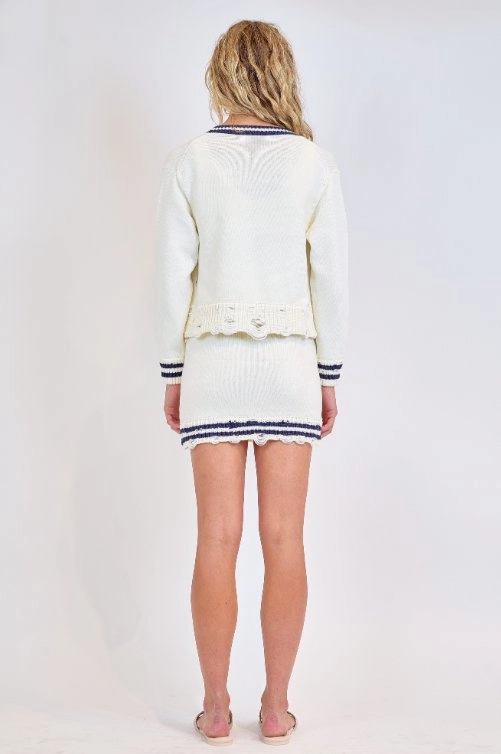 AntiStatic Treatment Spencer Cardigan Ivory