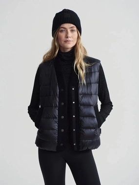 Architectural Tailoring Varley Colwyn Padded Gilet in Black