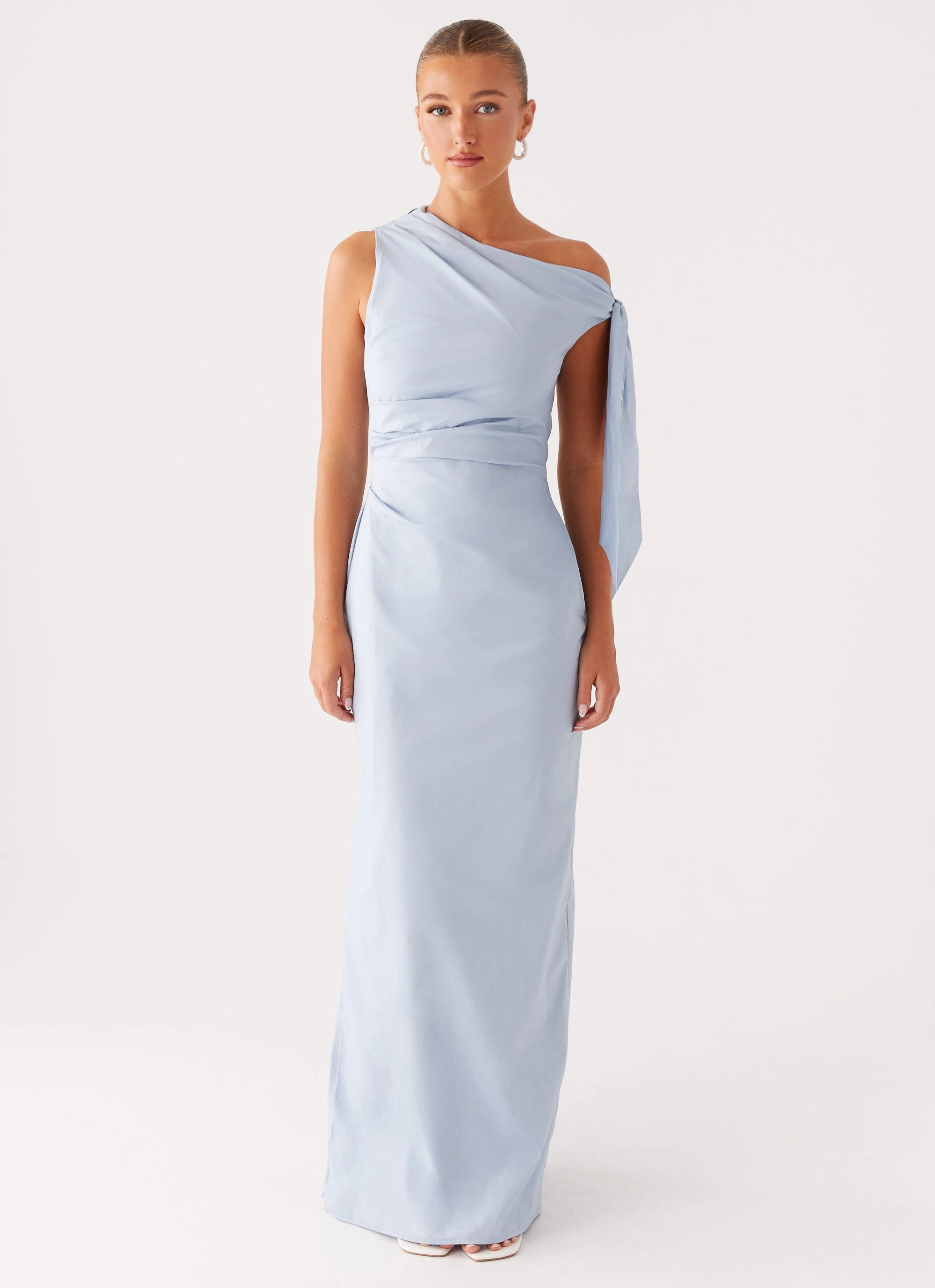 Marella Maxi Dress - Blue Loose Flow
