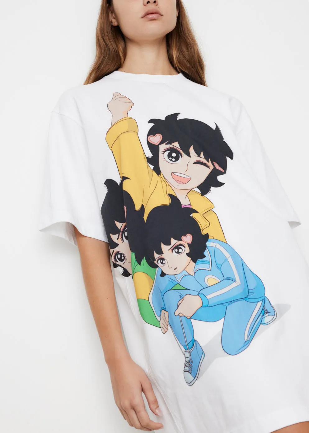 x Run Hany Print T-Shirt Dress
