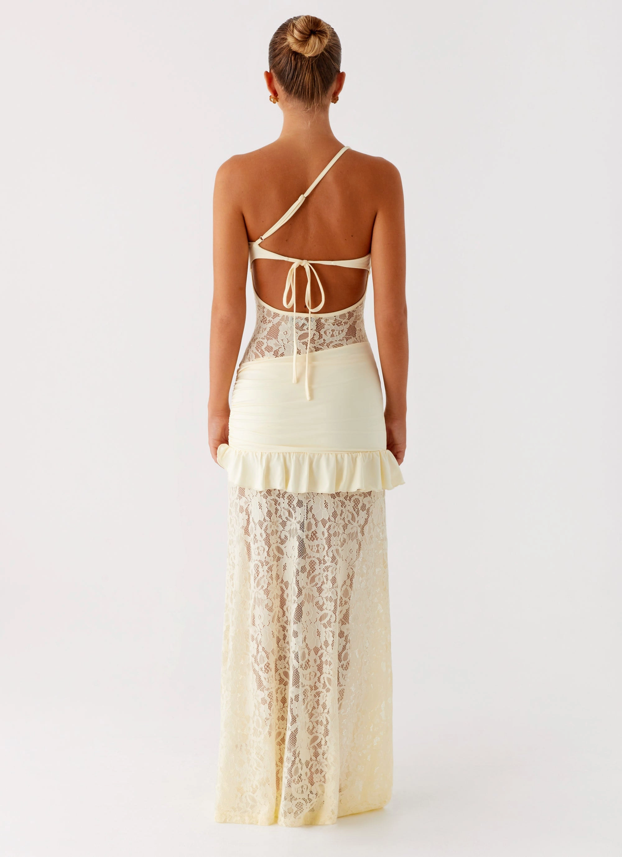 Benita Maxi Dress - Yellow Structured Fit Minimalist Design