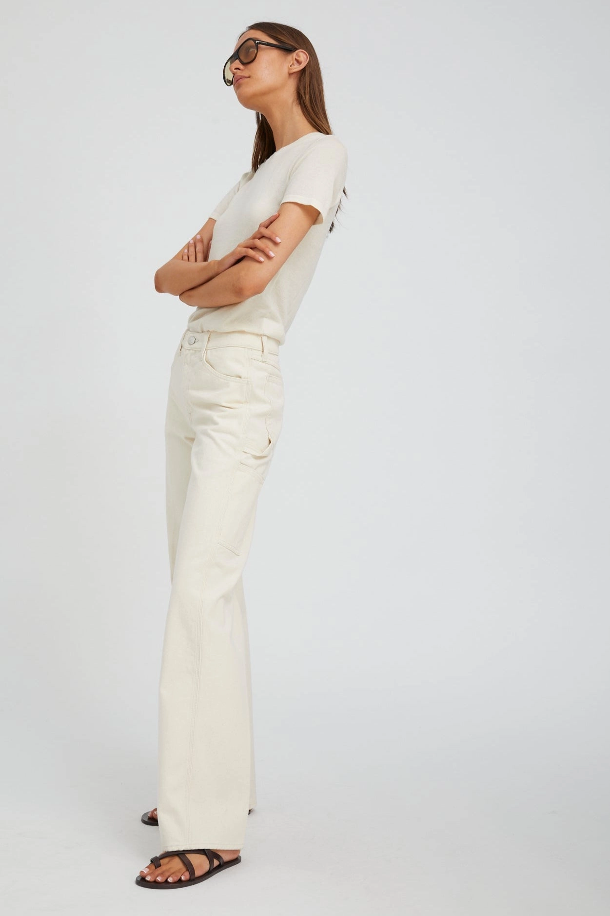 Double Needle Stitching Yoko Carpenter Denim