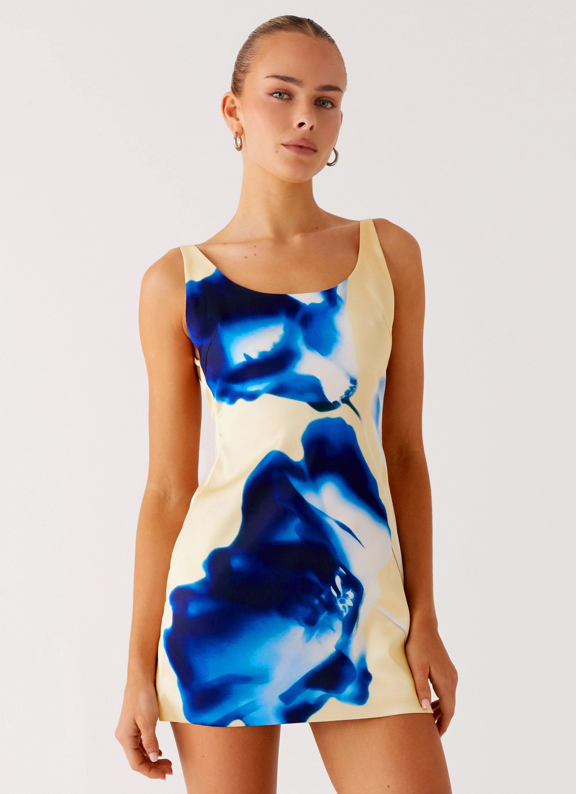 Polished Tailoring Soft cotton dress You Know Me Mini Dress - Heirloom Floral