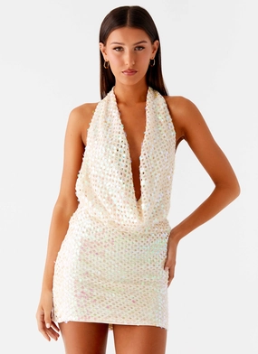 You Make Me Feel Mini Dress - Ivory budget-friendly Wrinkle-Resistant