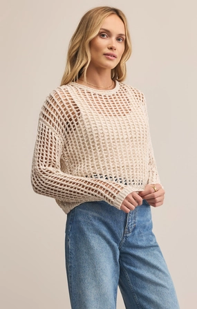 Quick Dry Tech CompressionFit Z Supply Felix Sweater in Crystal