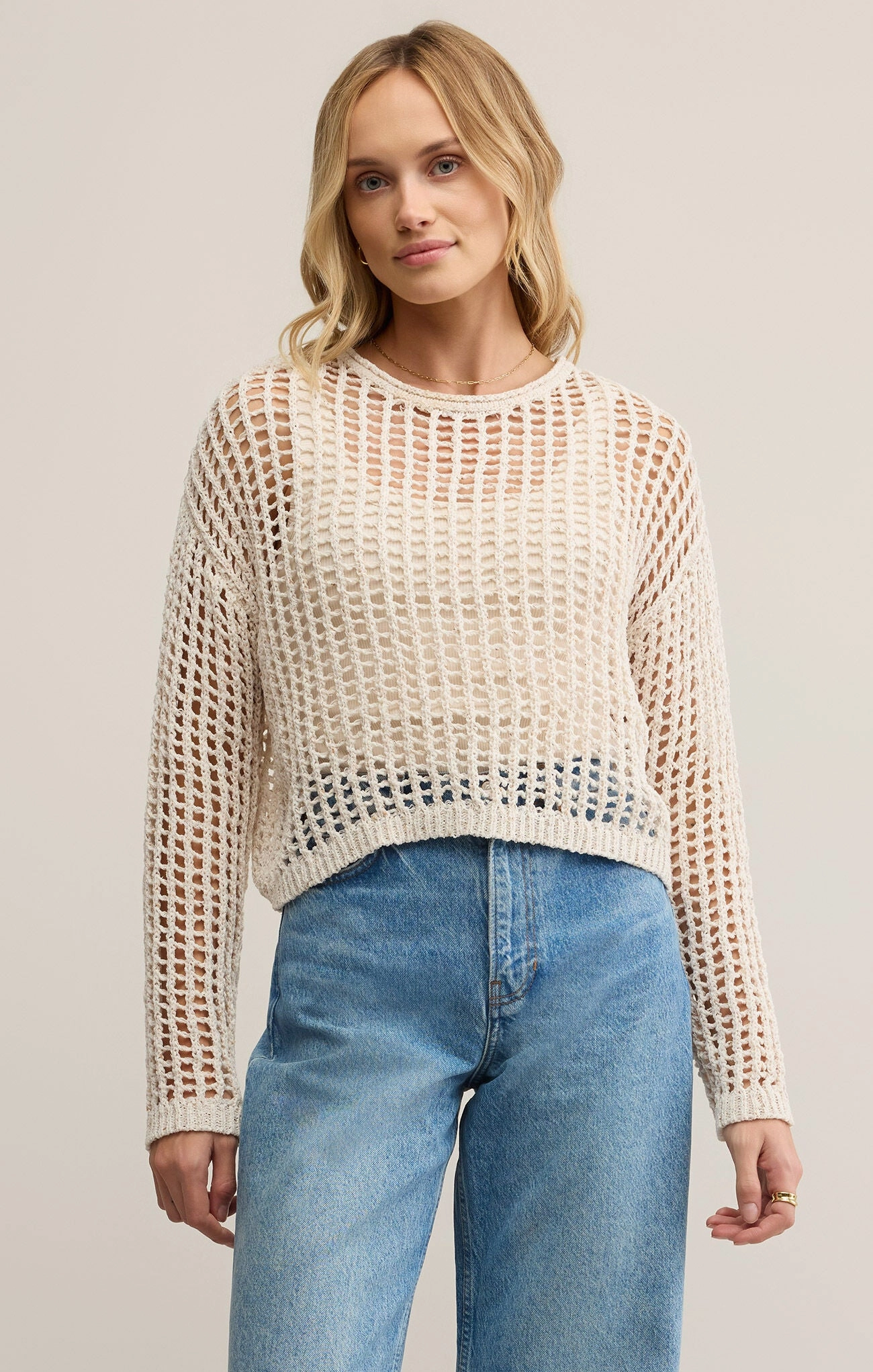 Z Supply Felix Sweater in Crystal NonRestrictiveCut