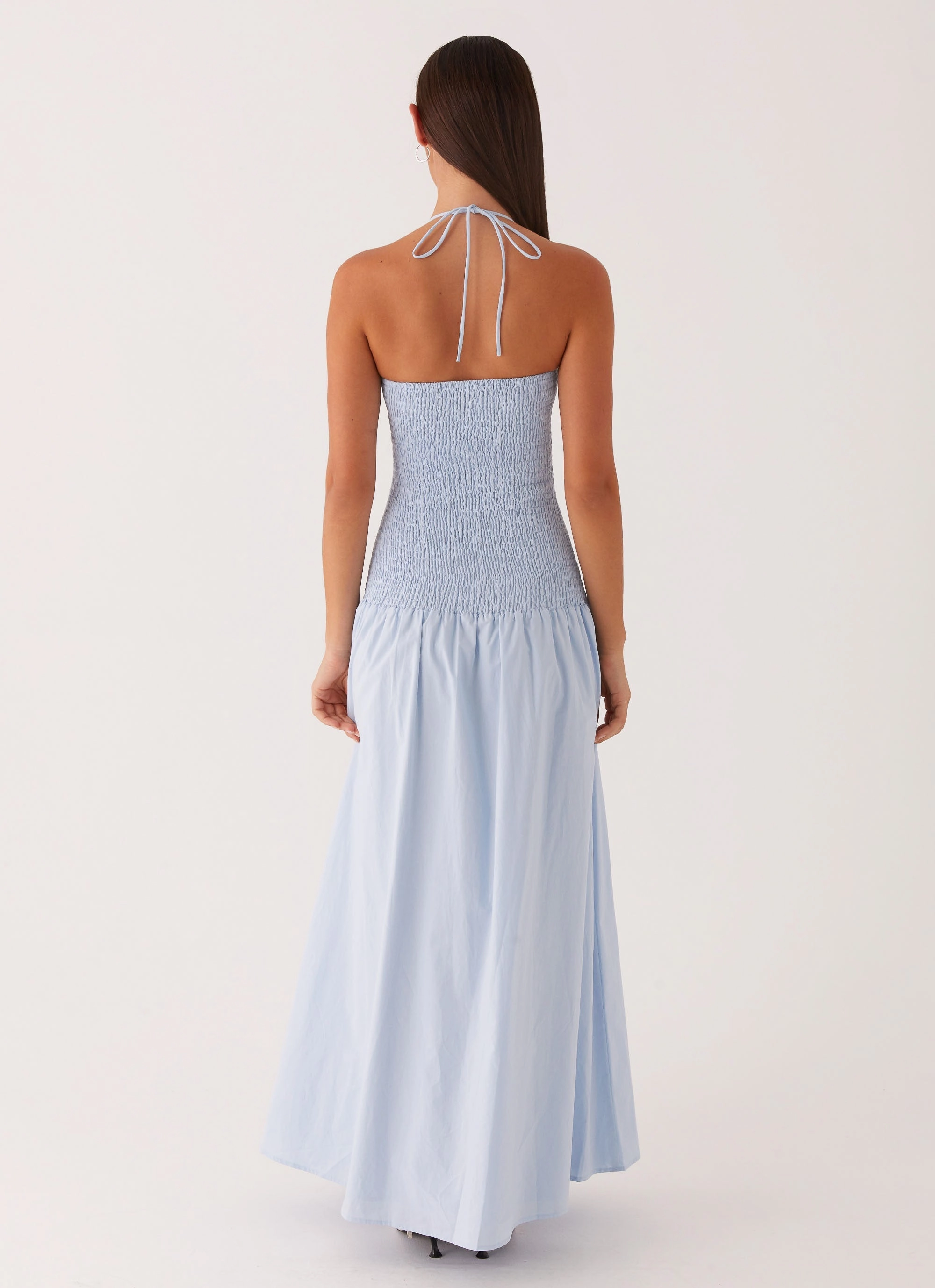 Zahra Maxi Dress - Blue Edgy Twist