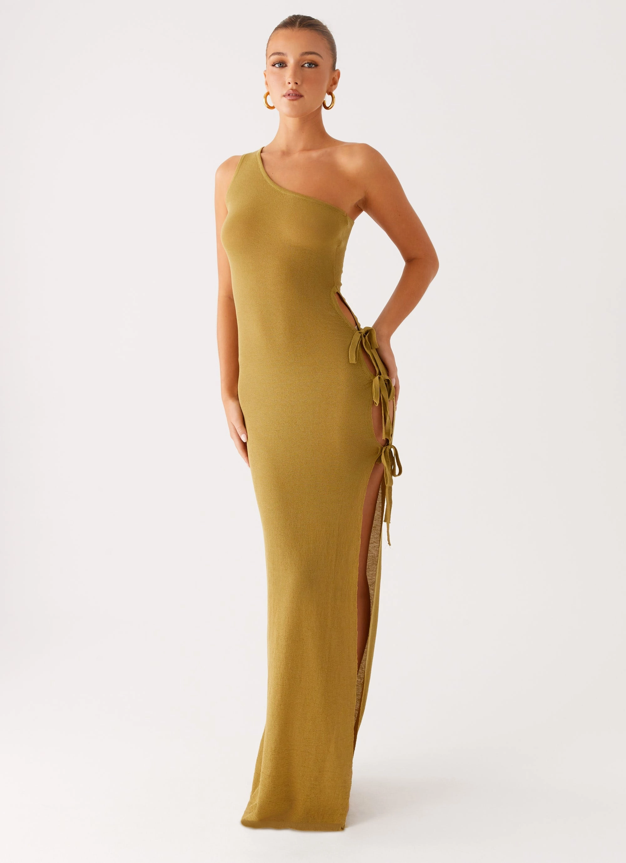 Flattering Wearable Zarnella Maxi Dress - Lime