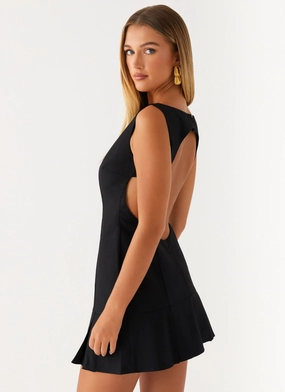 Zavia Mini Dress - Black Timeless Vibe Form Fitting