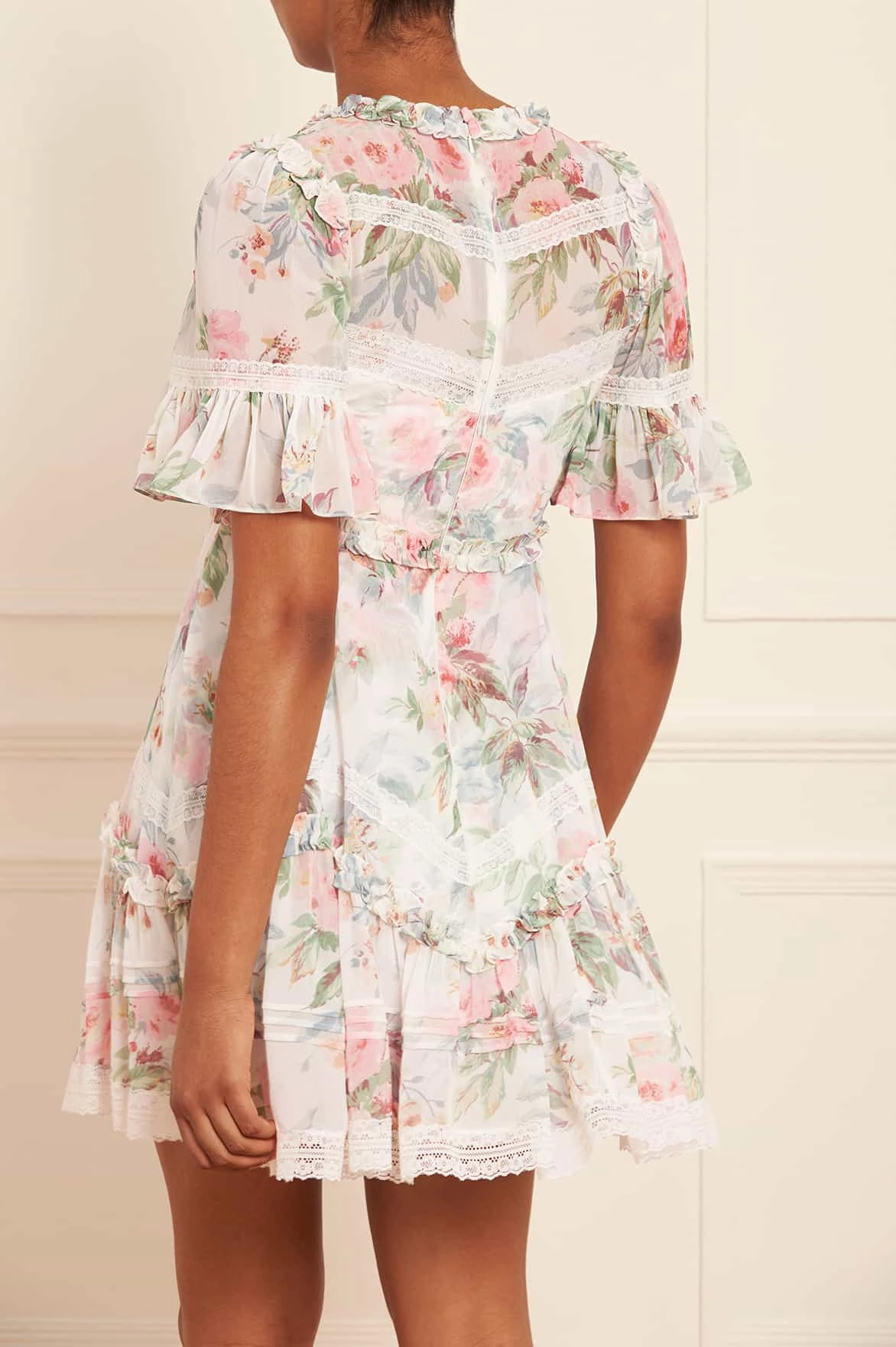 Paradise Garden Sonata Georgette Micro Mini Dress Perfect Mood Versatile Style