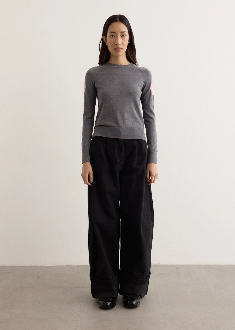 Iconic Outfit Zipper Guard Technology Wide Leg Puddle Jeans