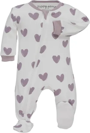 zippyjamz – Zipper Organic Sleeper Footed Onesies Sleeper Baby Pajamas with Inseam Zipper
