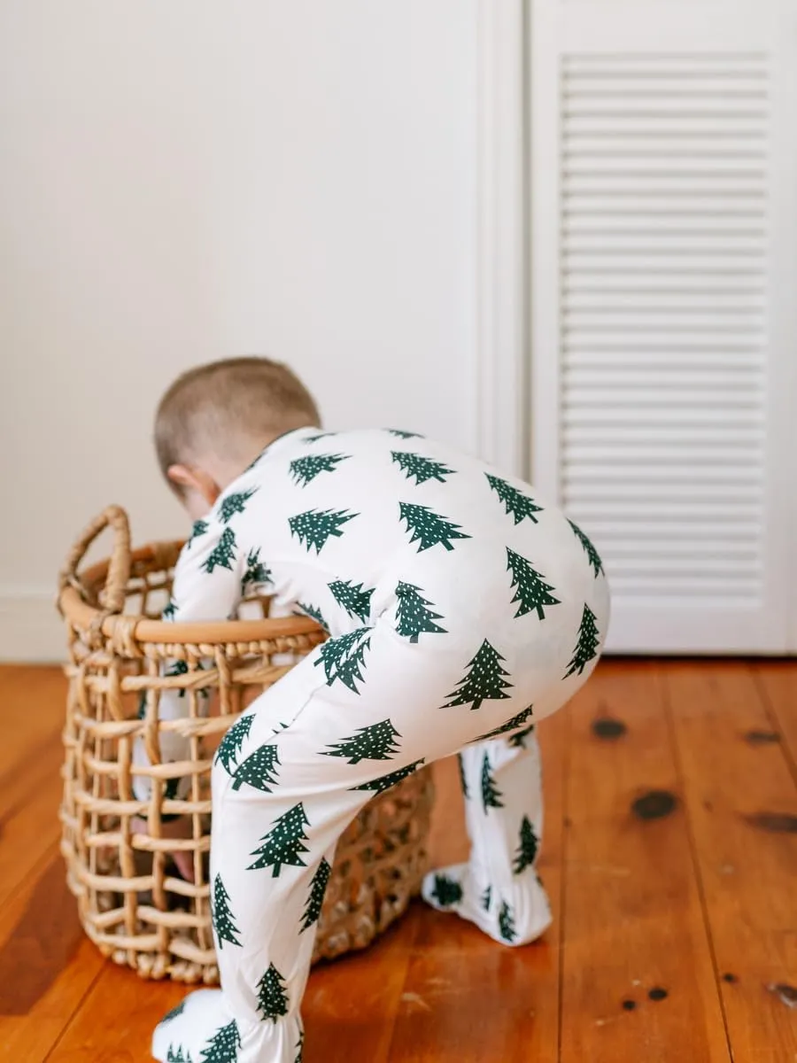 zippyjamz – Zipper Organic Sleeper Footed Onesies Sleeper Baby Pajamas with Inseam Zipper