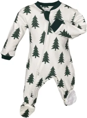 zippyjamz – Zipper Organic Sleeper Footed Onesies Sleeper Baby Pajamas with Inseam Zipper