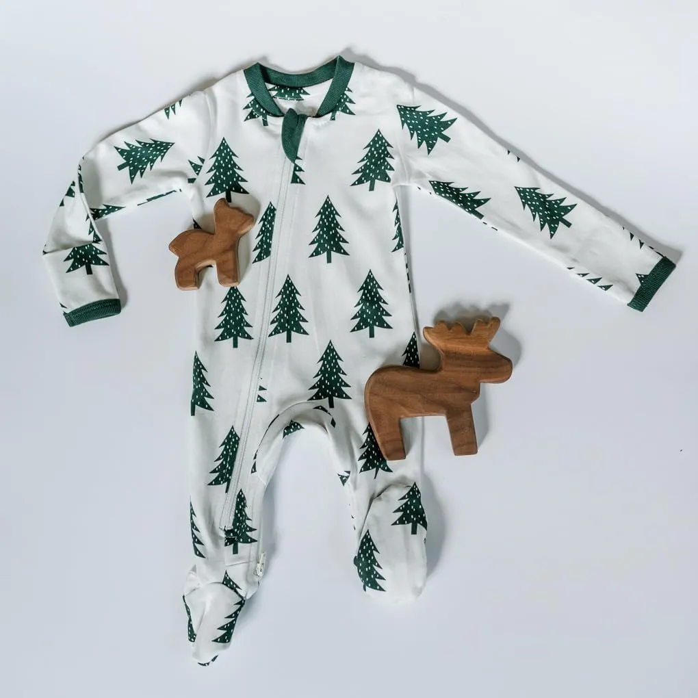 zippyjamz – Zipper Organic Sleeper Footed Onesies Sleeper Baby Pajamas with Inseam Zipper